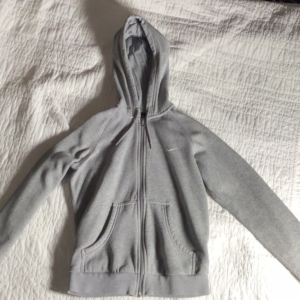 Grey Nike Zip Up Size S P